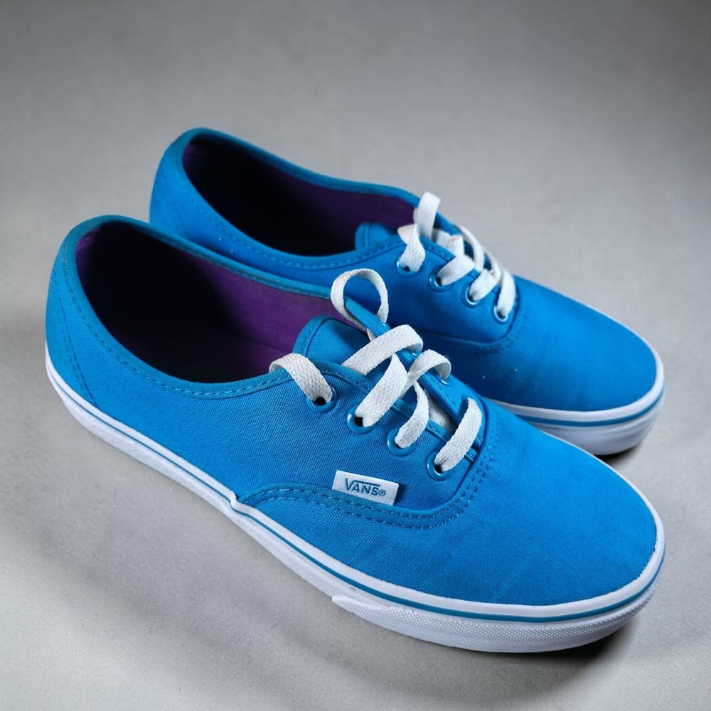 Vans Authentic‎ Hawaiian Ocean Mens 6 Womens 7.5 Blue And Purple Skate Shoes